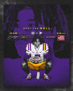 Image post by @LSUfootball on Twitter/X