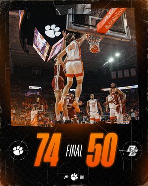 Image post by @clemsonmbb on Instagram