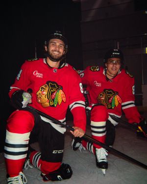 Image post by @NHLBlackhawks on Twitter/X