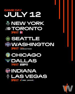 Image post by @WNBA on Twitter