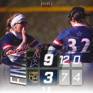 Image post by @RMUAthletics on Facebook