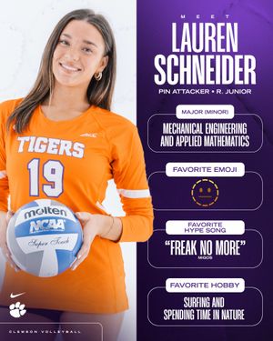 Image post by @clemsonvb on Instagram
