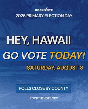Image post by @rockthevote on Instagram