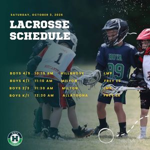 Image post by @Hoya Youth Lacrosse Association on Facebook
