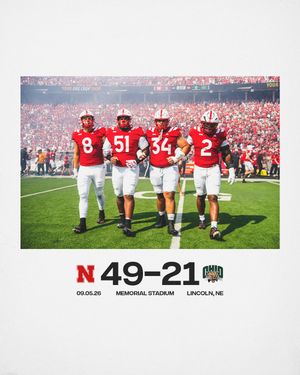Image post by @huskerfootball on Instagram