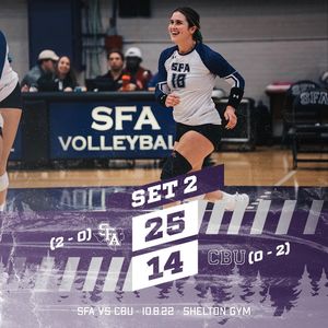 Image post by @sfa_volleyball on Instagram