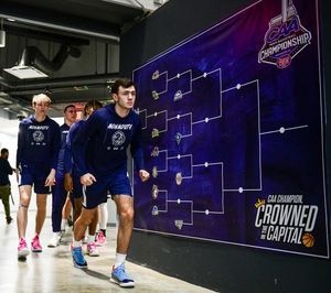 Image post by @monmouthmensbball on Instagram