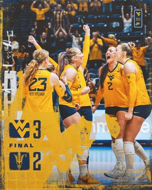Image post by @wvuvolleyball on Instagram