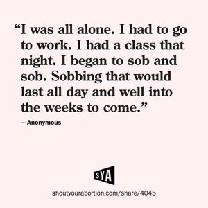 Image post by @shoutyourabortion on Instagram