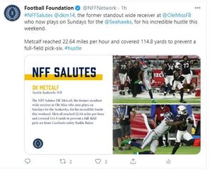 Image post by @NFFNetwork on Facebook