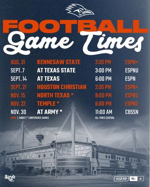 Image post by @UTSAFTBL on Twitter
