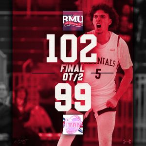 Image post by @RMUMBasketball on Twitter