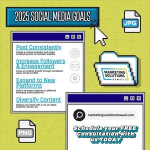 Image post by @Marketing Solutions Hawaii on Facebook