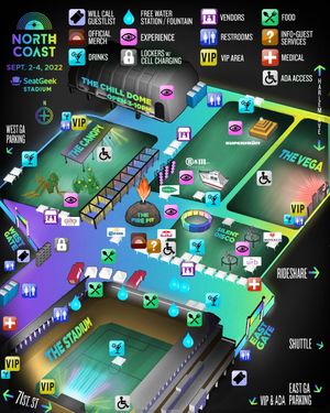 Image post by @northcoastfest on Twitter/X