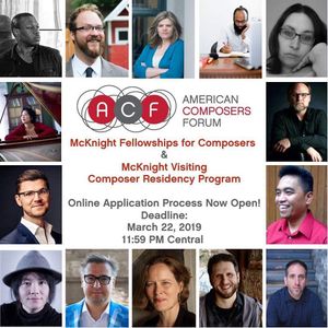Image post by @americancomposersforum on Instagram