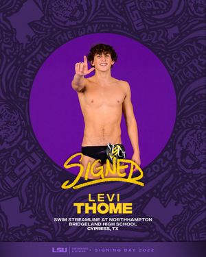 Image post by @LSUSwimDive on Twitter