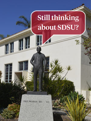 Image post by @sdsuadmissions on Instagram