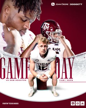 Image post by @AggieFootball on Twitter