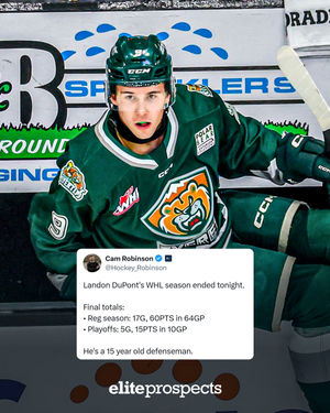 Image post by @eliteprospectshockey on Instagram