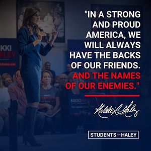 Image post by @studentsforhaley on Instagram