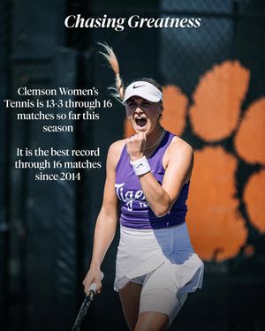 Image post by @clemsonwtennis on Instagram