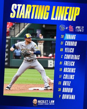 Image post by @Brewers on Twitter