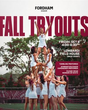 Image post by @fordhamcheer on Instagram