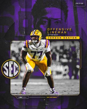Image post by @LSUfootball on Twitter/X
