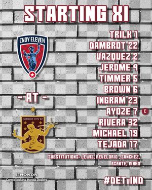 Image post by @IndyEleven on Twitter