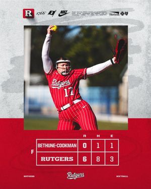 Image post by @ru_softball on Instagram