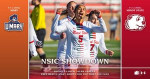 Image post by @minotstate_wsoc on Instagram