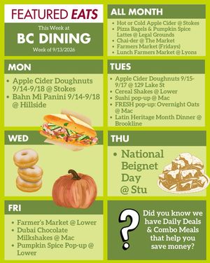 Image post by @bc_dining on Instagram