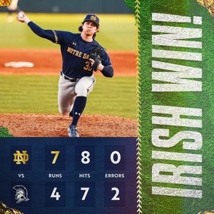 Image post by @notredamebaseball on Instagram