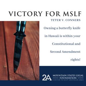 Video post by @mountainstateslegalfoundation on Facebook