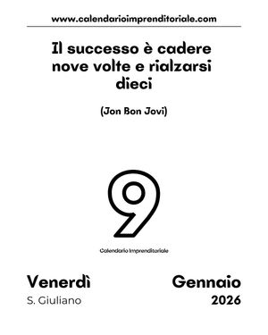 Image post by @calendarioimprenditoriale on Instagram