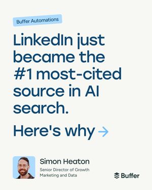 Image post by @buffer on Instagram
