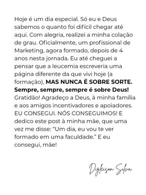 Image post by @digleisonsilva on Instagram