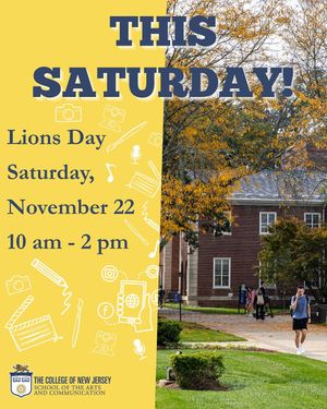 Image post by @tcnj_artscomm on Instagram