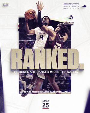 Image post by @JMUMBasketball on Twitter