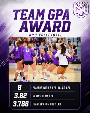 Image post by @nyuwomensvolley on Instagram