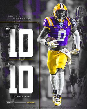 Image post by @LSUfootball on Twitter/X