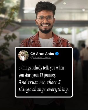 Image post by @ca_arun_anbu on Instagram