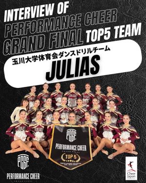 Image post by @cheer_japan on Instagram