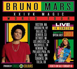 Image post by @BrunoMars on Twitter