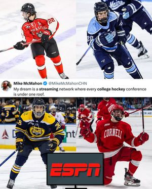 Image post by @everythingcollegehockey on Instagram