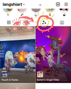 Image post by @langshiart on Instagram