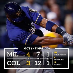 Image post by @brewers on Instagram