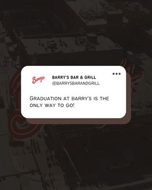 Image post by @barrysbarandgrill on Instagram
