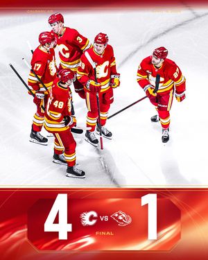 Image post by @NHLFlames on Twitter