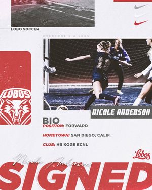 Image post by @UNMLoboWSoccer on Twitter